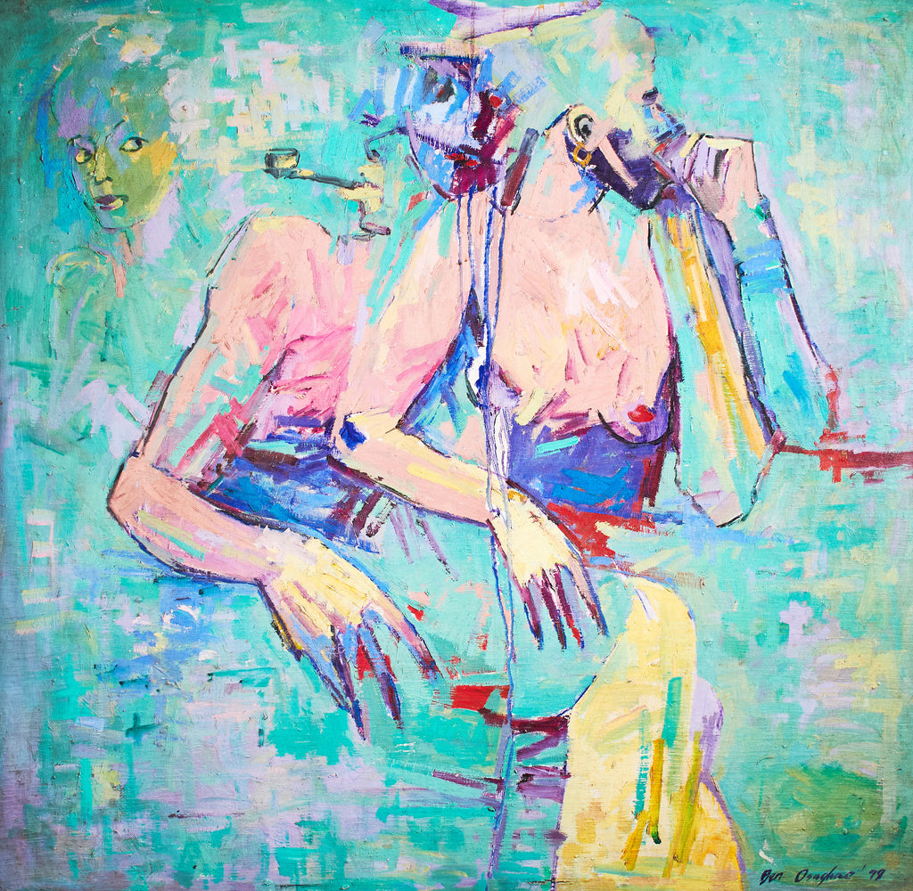 MUTUAL INFIDELITY '99 (47''x47'') BY BEN OSAGHAE