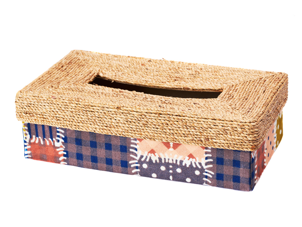 WOVEN WATER HYCINTH TISSUE BOX
