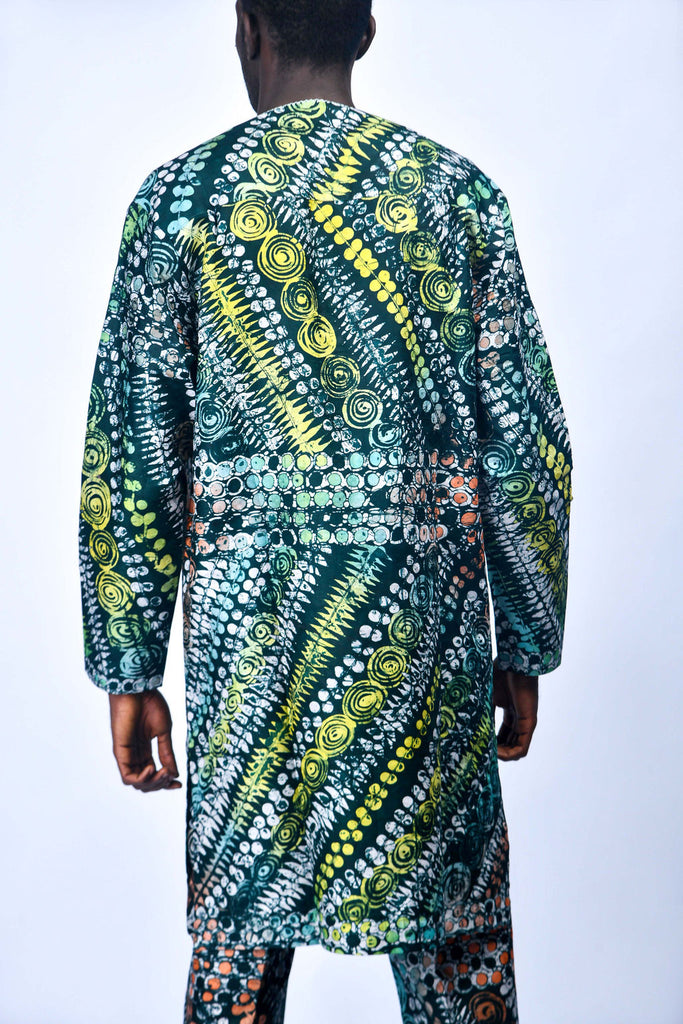 Cotton Long Sleeve Batik Buba & Sokoto