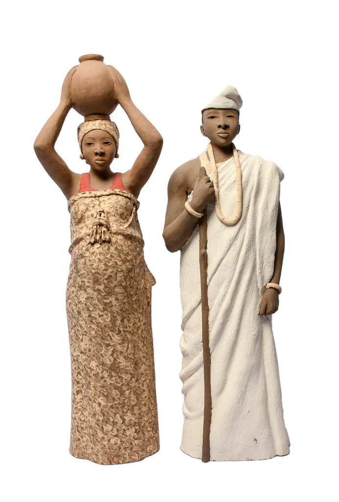 Reuben Ugbine's Terracotta Sculptures