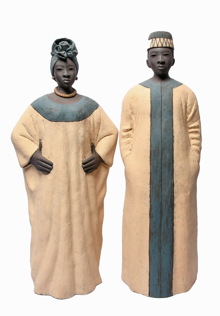 Reuben Ugbine's Terracotta Sculptures