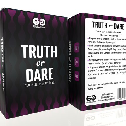 TRUTH OR DARE CARD GAME FROM TESTUDO